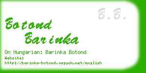 botond barinka business card